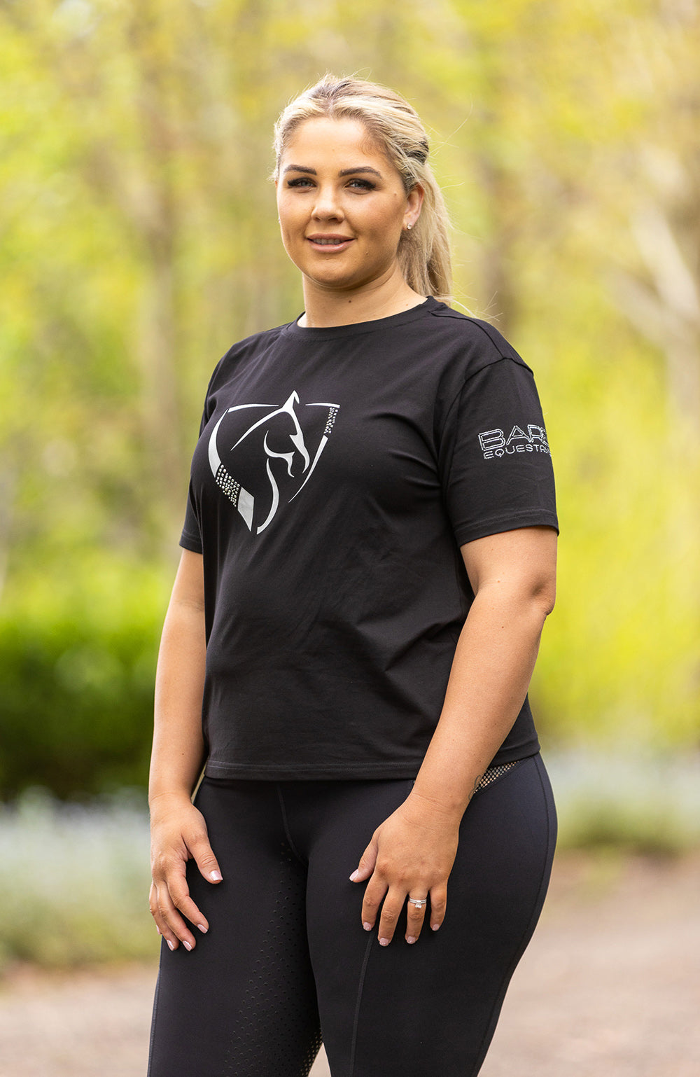 BARE Equestrian Diamond Series Logo T-Shirt - 2