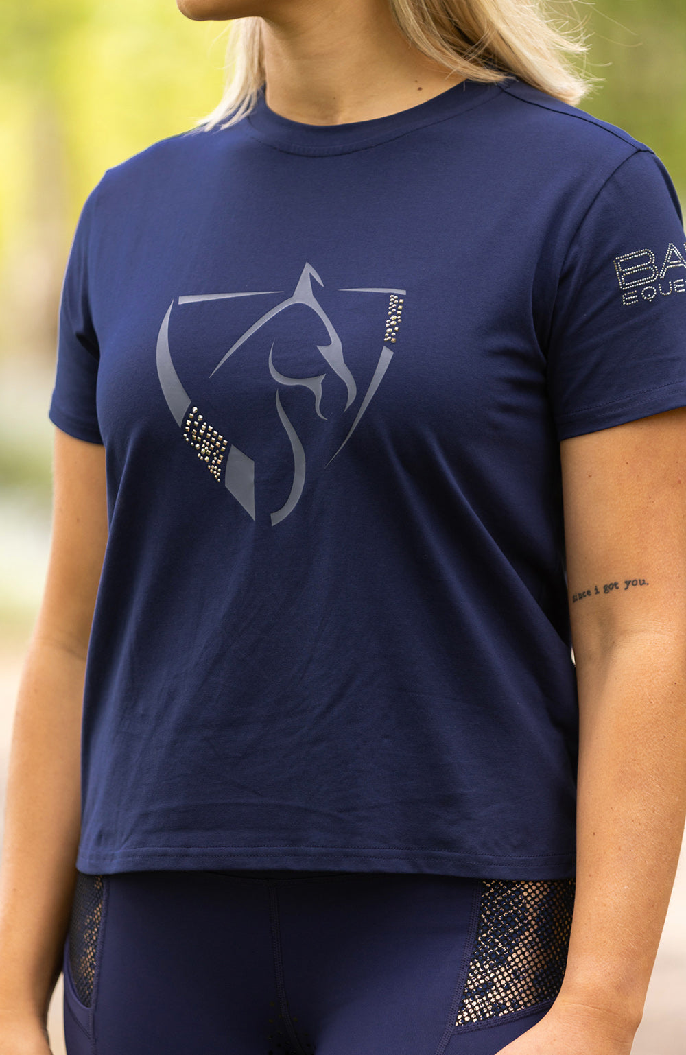 BARE Equestrian Diamond Series Logo T-Shirt - 9
