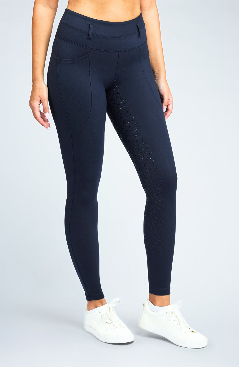 BARE Equestrian FlexForm Sculpting Riding Tights - Midnight Navy