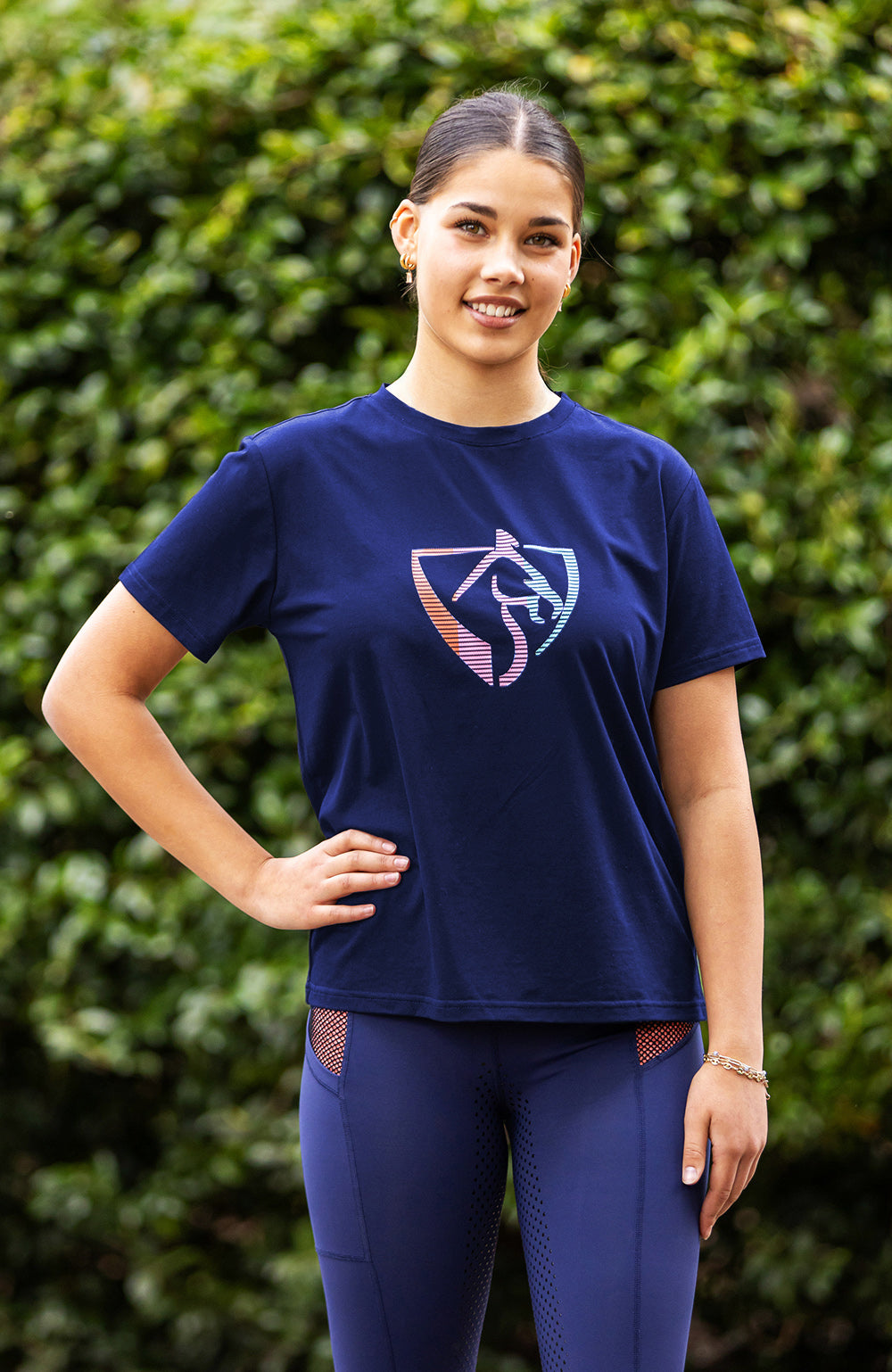 BARE Equestrian Neon Logo T-Shirt - 2