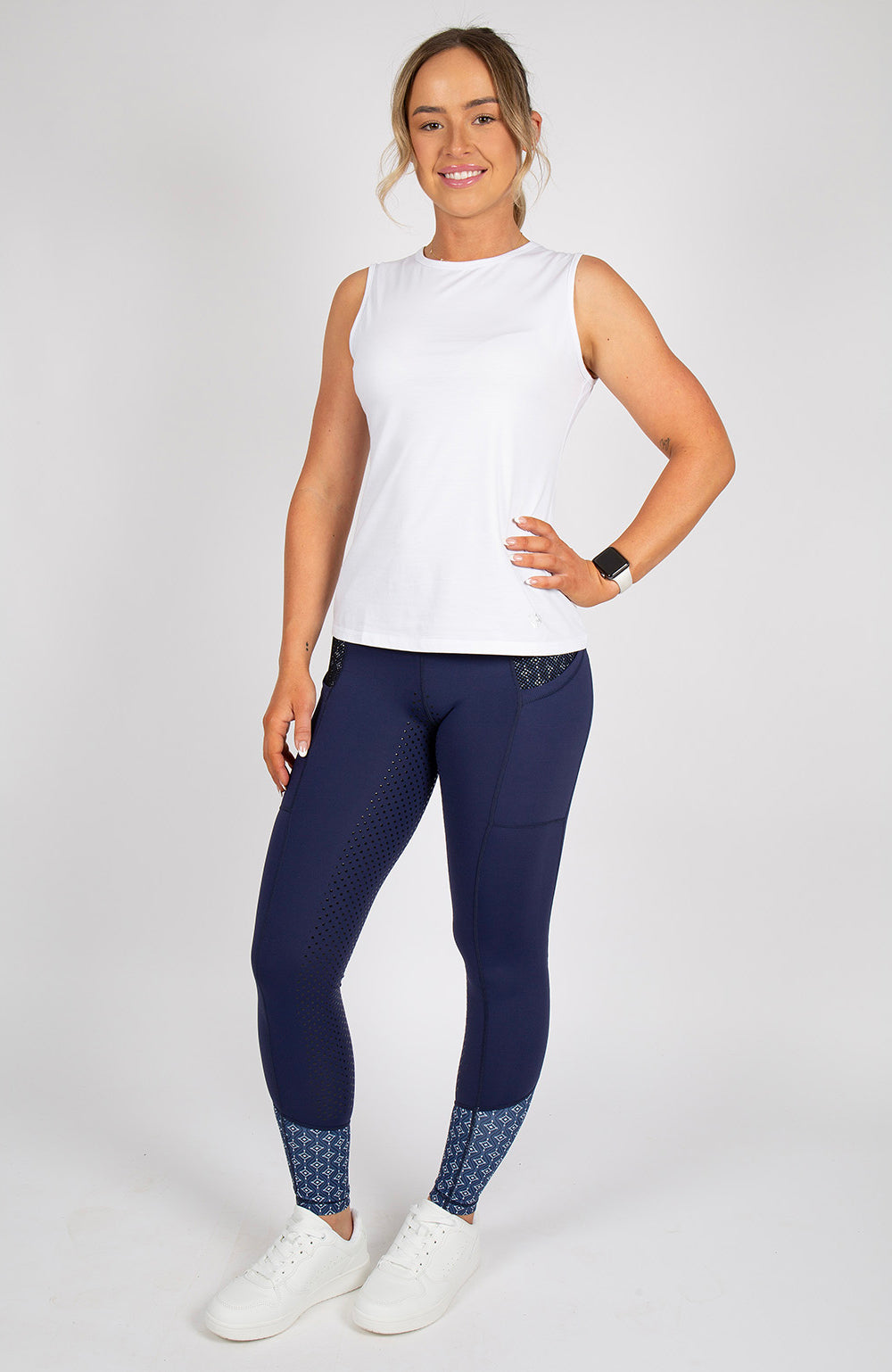 BARE Equestrian No Grip Performance Riding Tights - 3