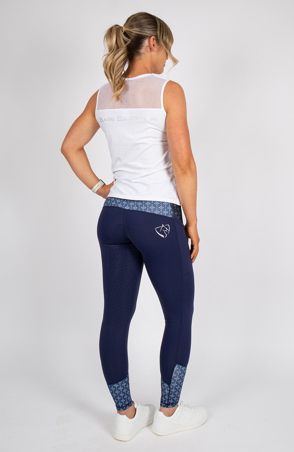 BARE Equestrian No Grip Performance Riding Tights - 4