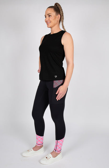 BARE Equestrian No Grip Performance Riding Tights - 5