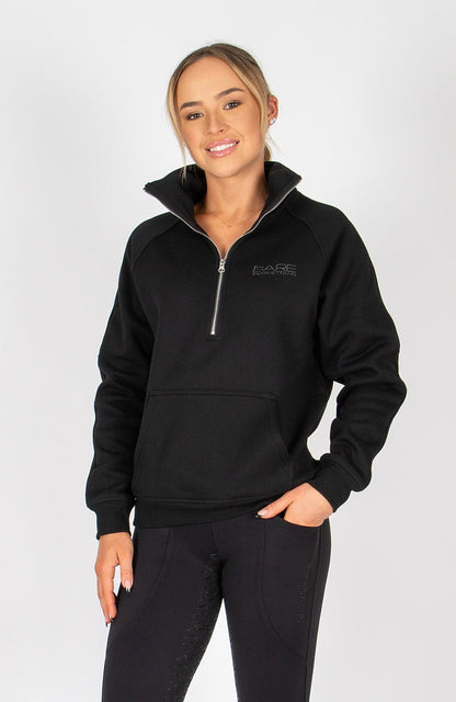 BARE Equestrian Quarter Zip Teddy Pullover Sweater - 21