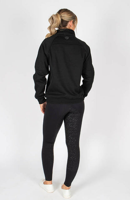 BARE Equestrian Quarter Zip Teddy Pullover Sweater - 3