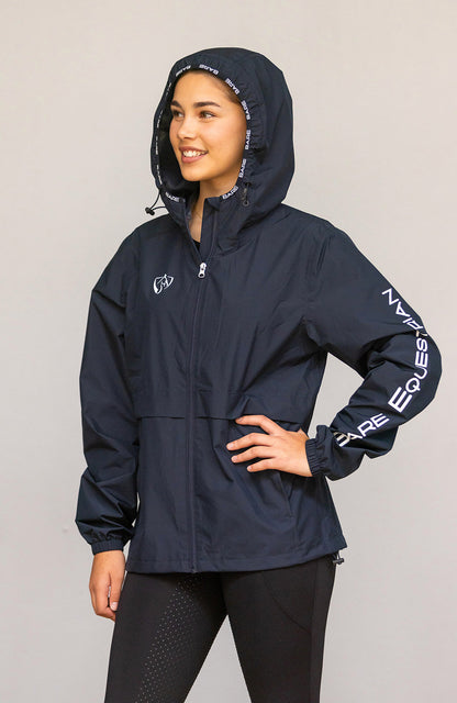 BARE Equestrian Unisex Kali Lightweight Waterproof Short Jacket Mesh Lined - 12
