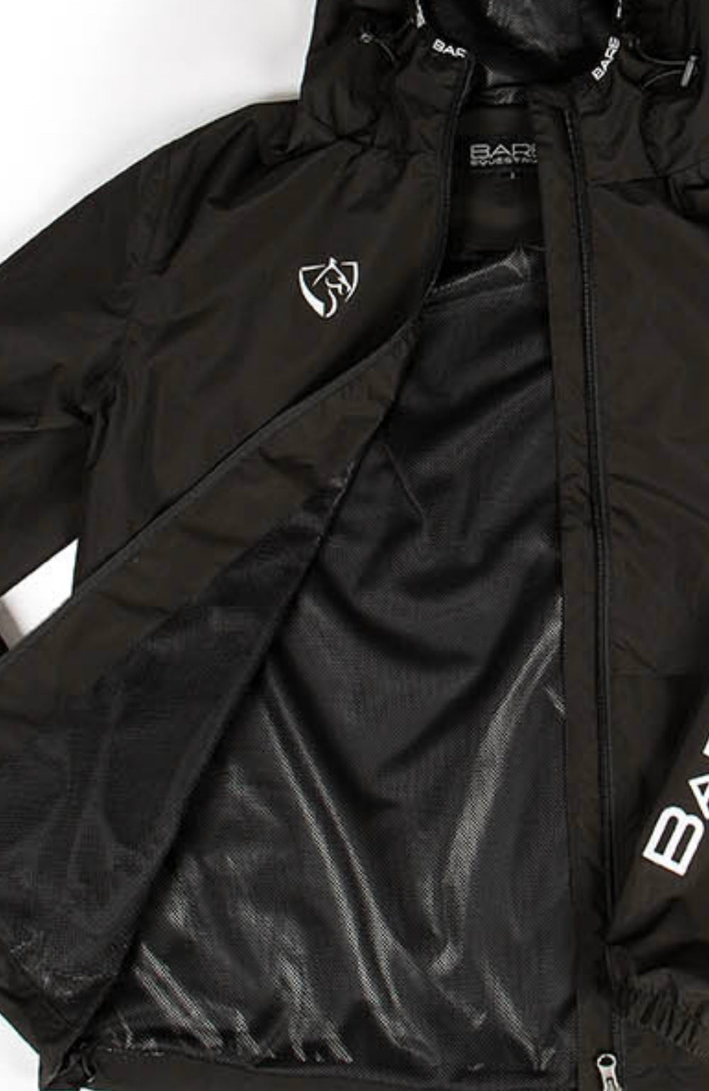 BARE Equestrian Unisex Kali Lightweight Waterproof Short Jacket Mesh Lined - 13