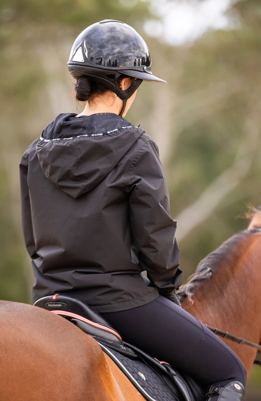 BARE Equestrian Unisex Kali Lightweight Waterproof Short Jacket Mesh Lined - 22