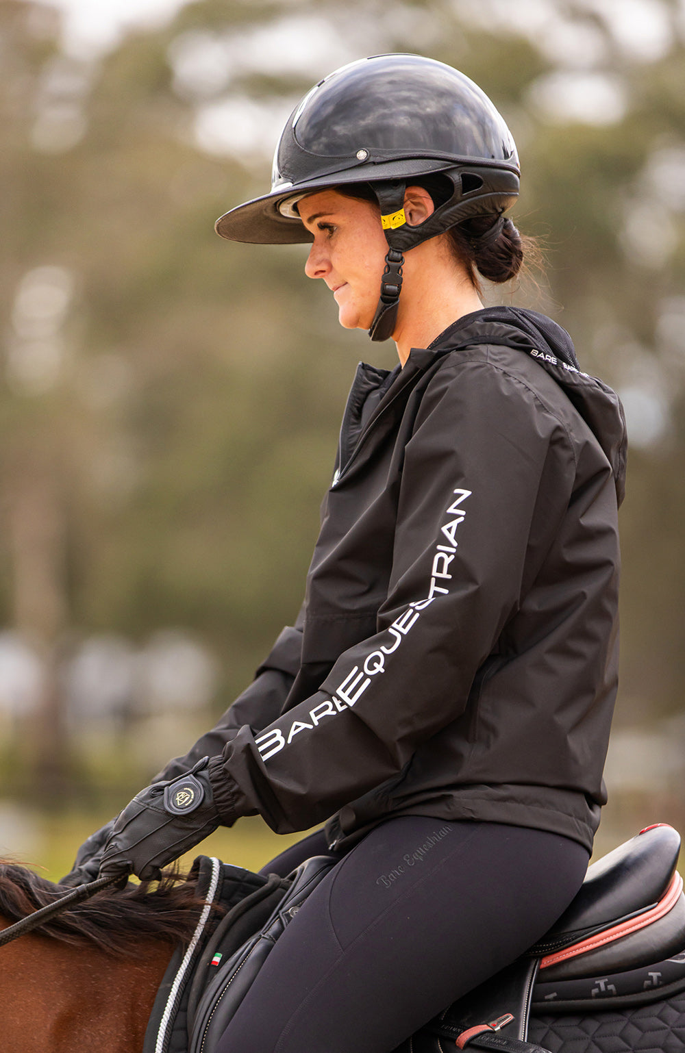 BARE Equestrian Unisex Kali Lightweight Waterproof Short Jacket Mesh Lined - 24