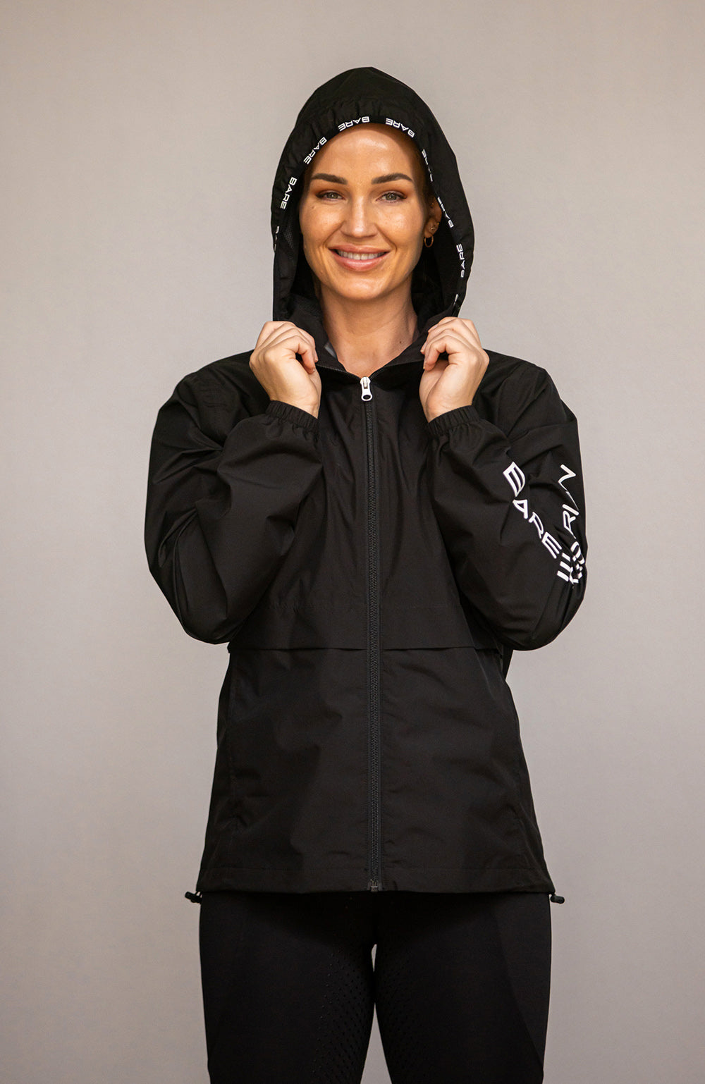 BARE Equestrian Unisex Kali Lightweight Waterproof Short Jacket Mesh Lined - 7
