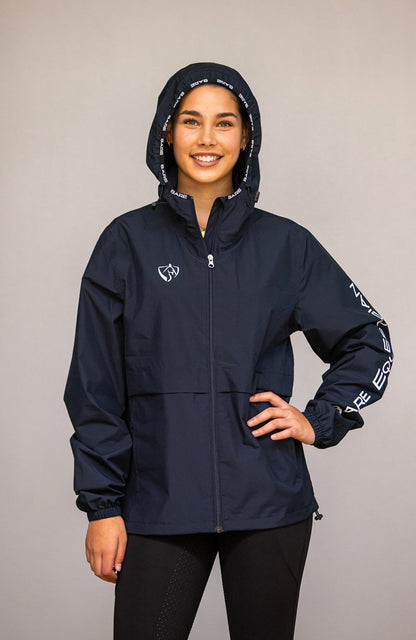 BARE Equestrian Unisex Kali Lightweight Waterproof Short Jacket Mesh Lined - 8