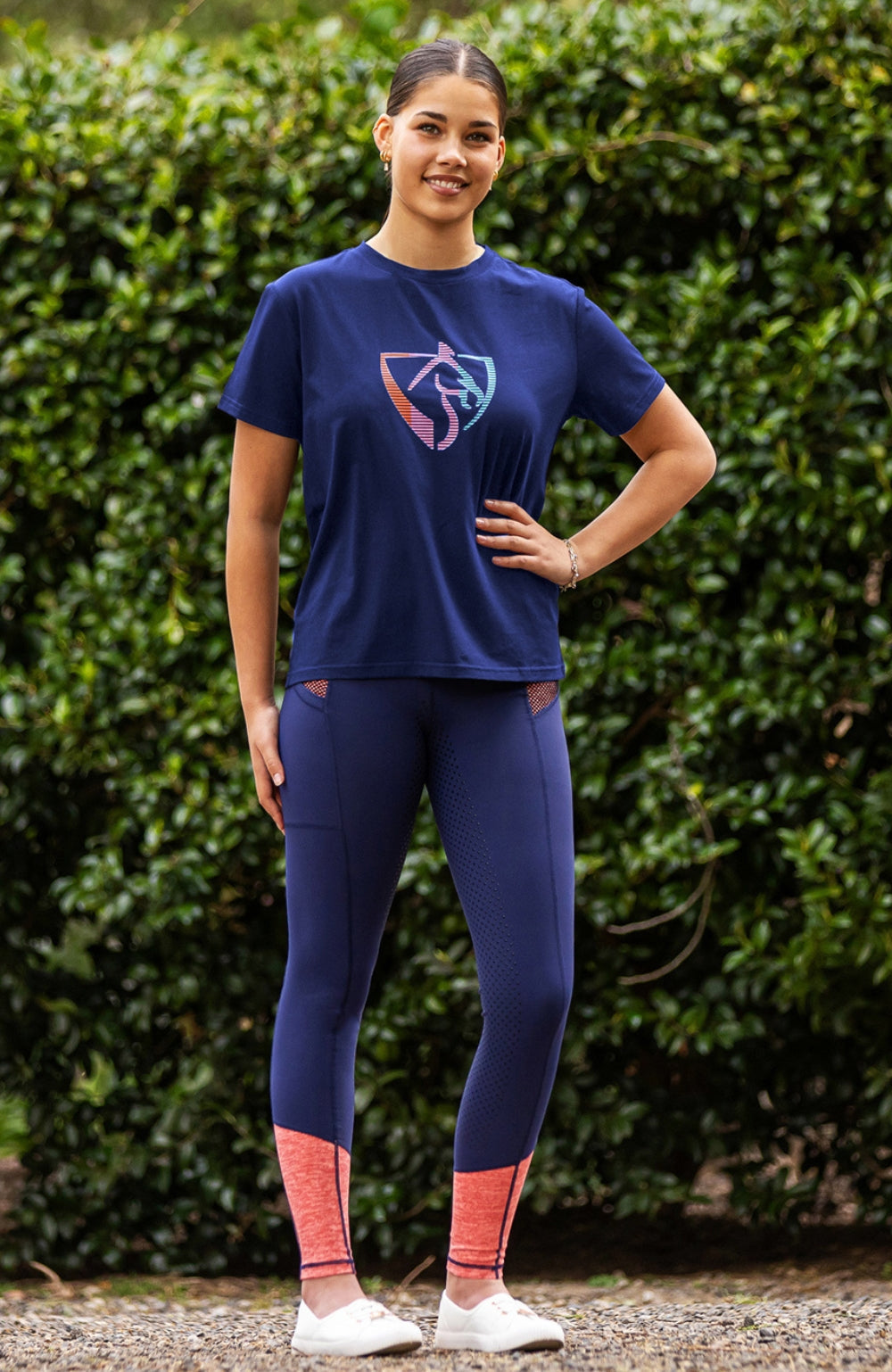 BARE Equestrian Youth Neon Logo T-Shirt - 2