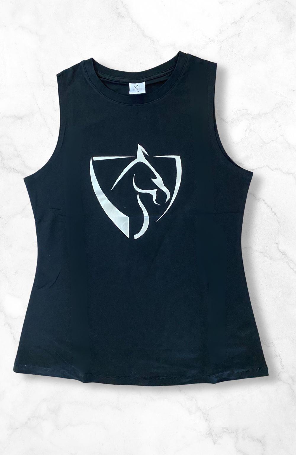 BARE Equestrian Youth Silver Logo Tank Top - 7