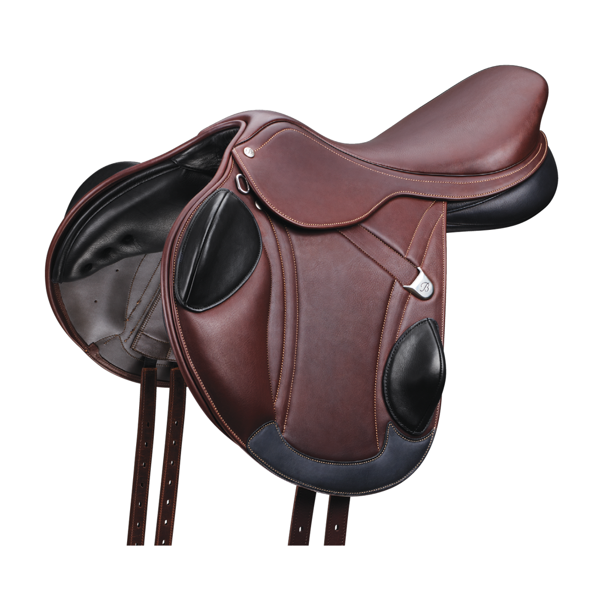 Bates Advanta Jump Saddle - Havana Brown