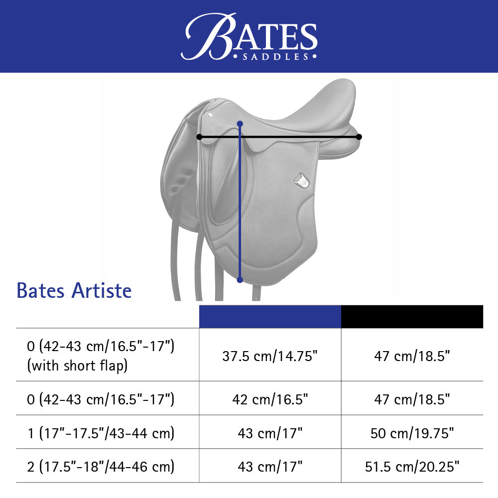Bates Artiste - Measurements