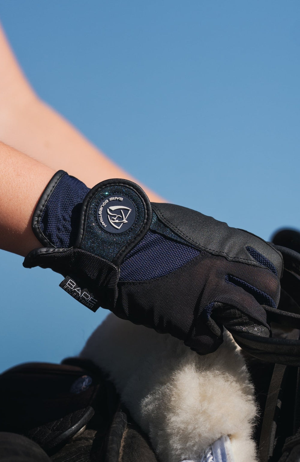 BARE Equestrian Pro Rider Mesh Grip Gloves