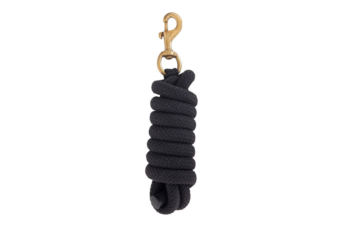 Blue Tag Cotton Weave Lead Rope - Black