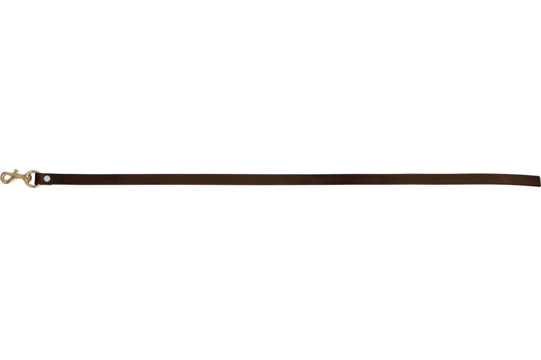 Blue Tag Leather Calf Lead - Brown