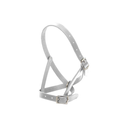 Blue Tag Leather Tethering Calf Halter - White