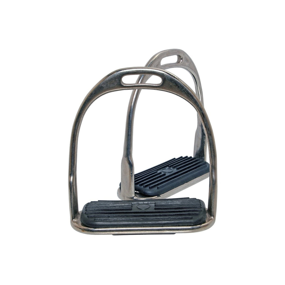 Blue Tag NP Stirrup Irons fitted with Rubber Treads