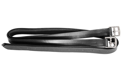 Blue Tag Stirrup Leathers - Black