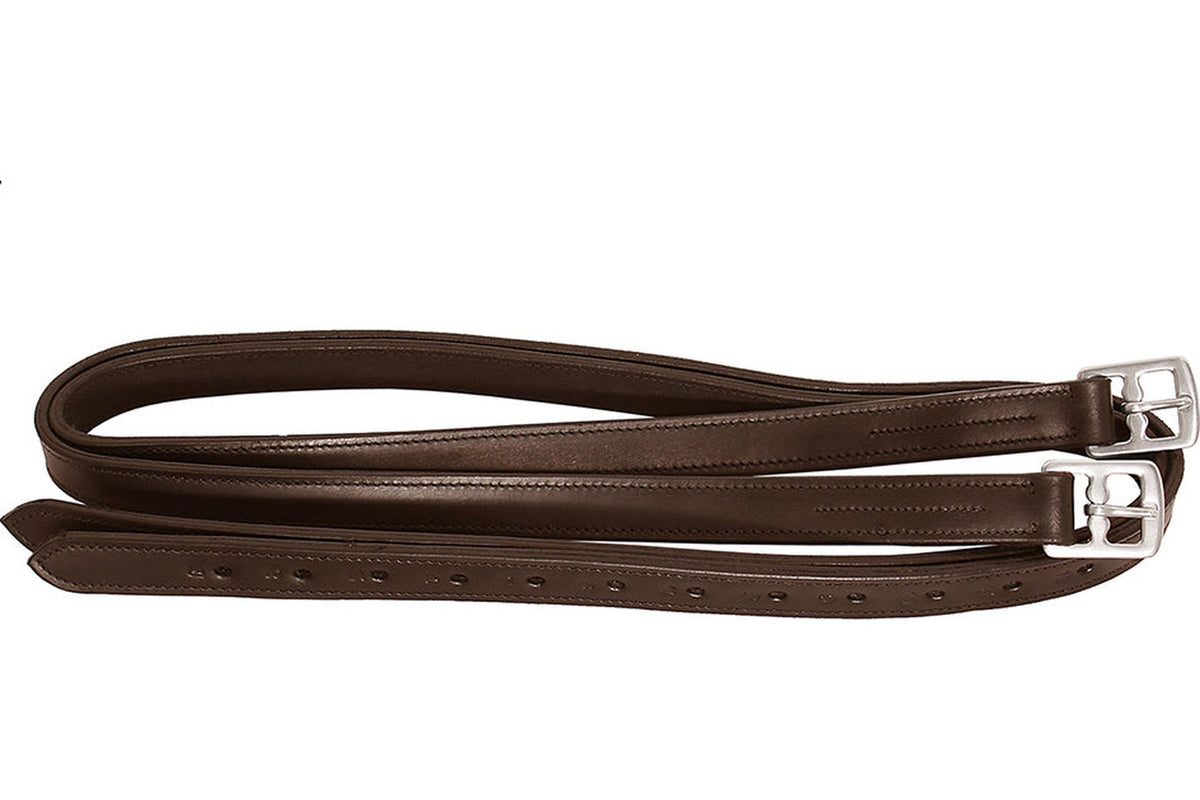 Blue Tag Stirrup Leathers - Brown