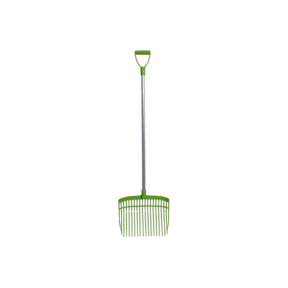 Blue Tag Ultra Durable Muck Shaving Fork &amp; Handle - Lime Green