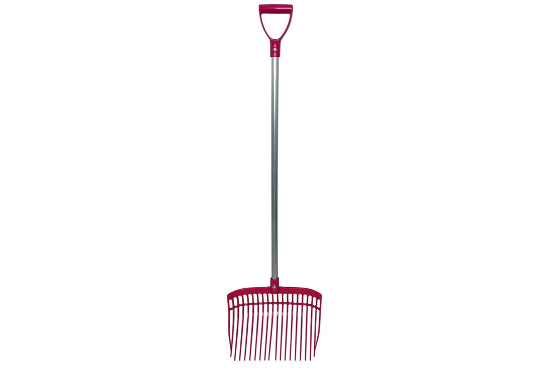 Blue Tag Ultra Durable Muck Shaving Fork &amp; Handle - Pink