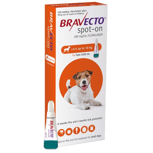 Bravecto Spot-On Small dog 4.5-10kg
