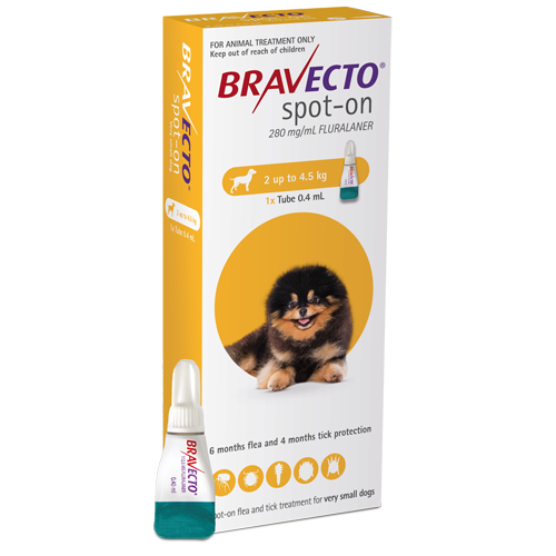 Bravecto Spot-On Extra Small dog 2-4.5kg