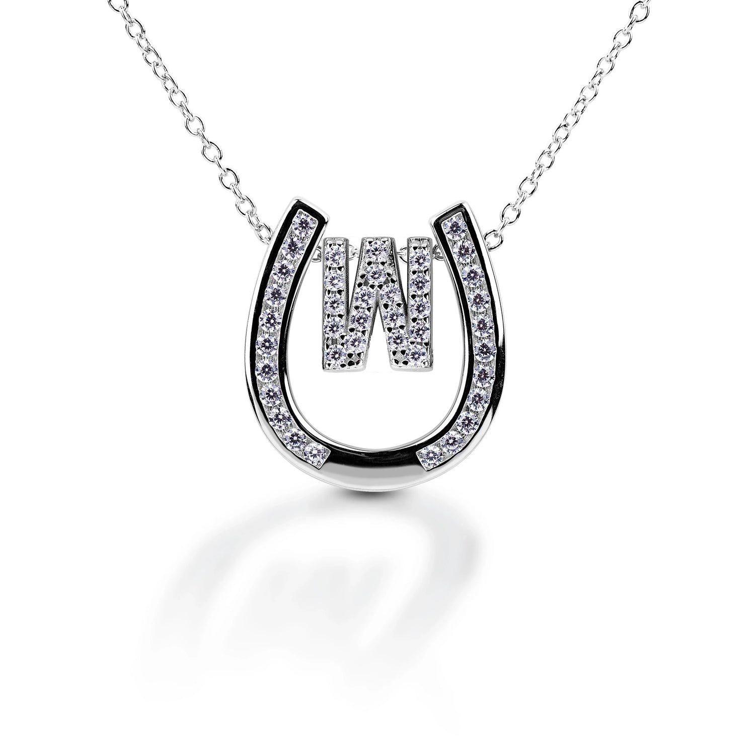 Kelly Herd Personalised Initial Horseshoe Necklace