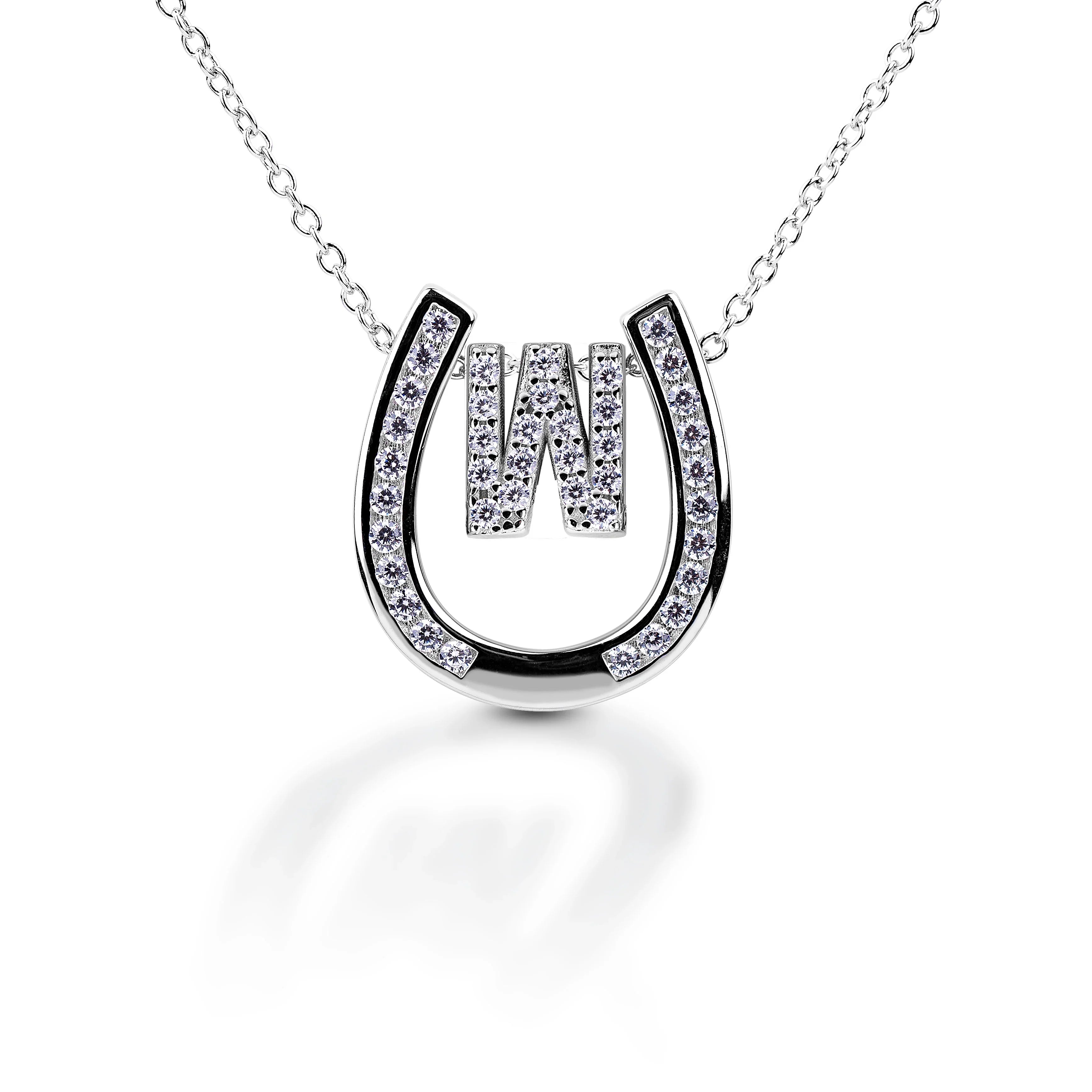 Kelly Herd Personalised Initial Horseshoe Necklace