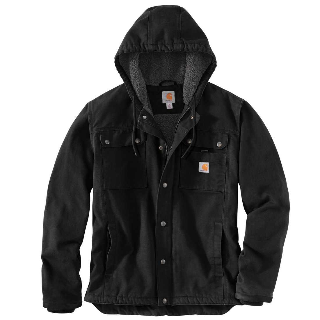 Carhartt Bartlett Washed Duck Jacket - Black 2