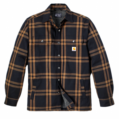 Carhartt Heavyweight Flannel Sherpa Lined Shirt Jacket