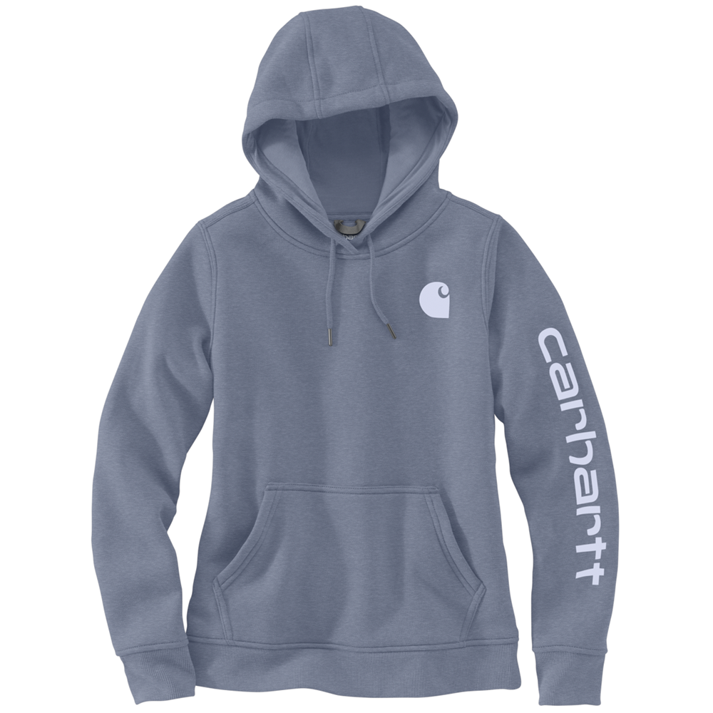 Carhartt Womens Clarksburg Graphic Hooded Sweatshirt - Wisteria Heather