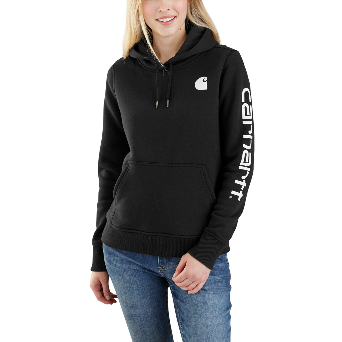 Carhartt Womens Clarksburg Fleece Graphic Hooded Sweatshirt