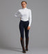 Description:Cassa Ladies Full Seat Gel Riding Breeches_Colour:Navy_Position:1