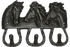 Cast Iron Horsehead Triple Hook