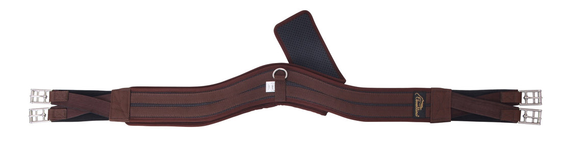 Cavallino Air-Tech Shoulder Relief Girth - Brown