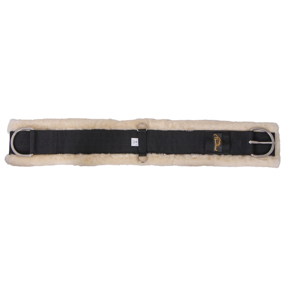 Cavallino ComfiEze Natural Western Buckle/Dee Girth - Black