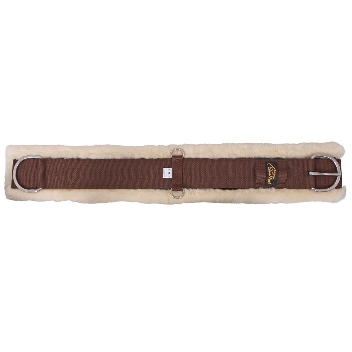 Cavallino ComfiEze Natural Western Buckle/Dee Girth - Brown