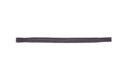 Cavallino Fine Silver Diamante Browband - Brown