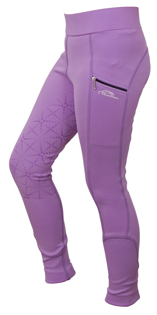 Cavallino Junior Riding Tights - Lilac