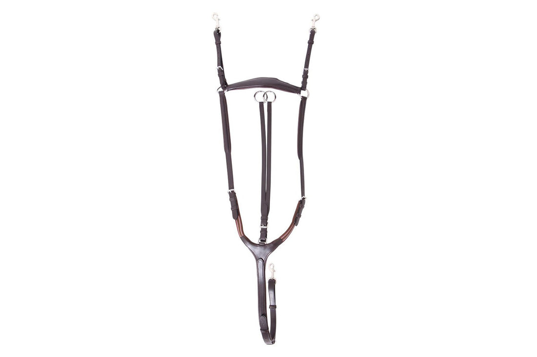 Cavallino Martingale 3 Point Breastplate - Brown