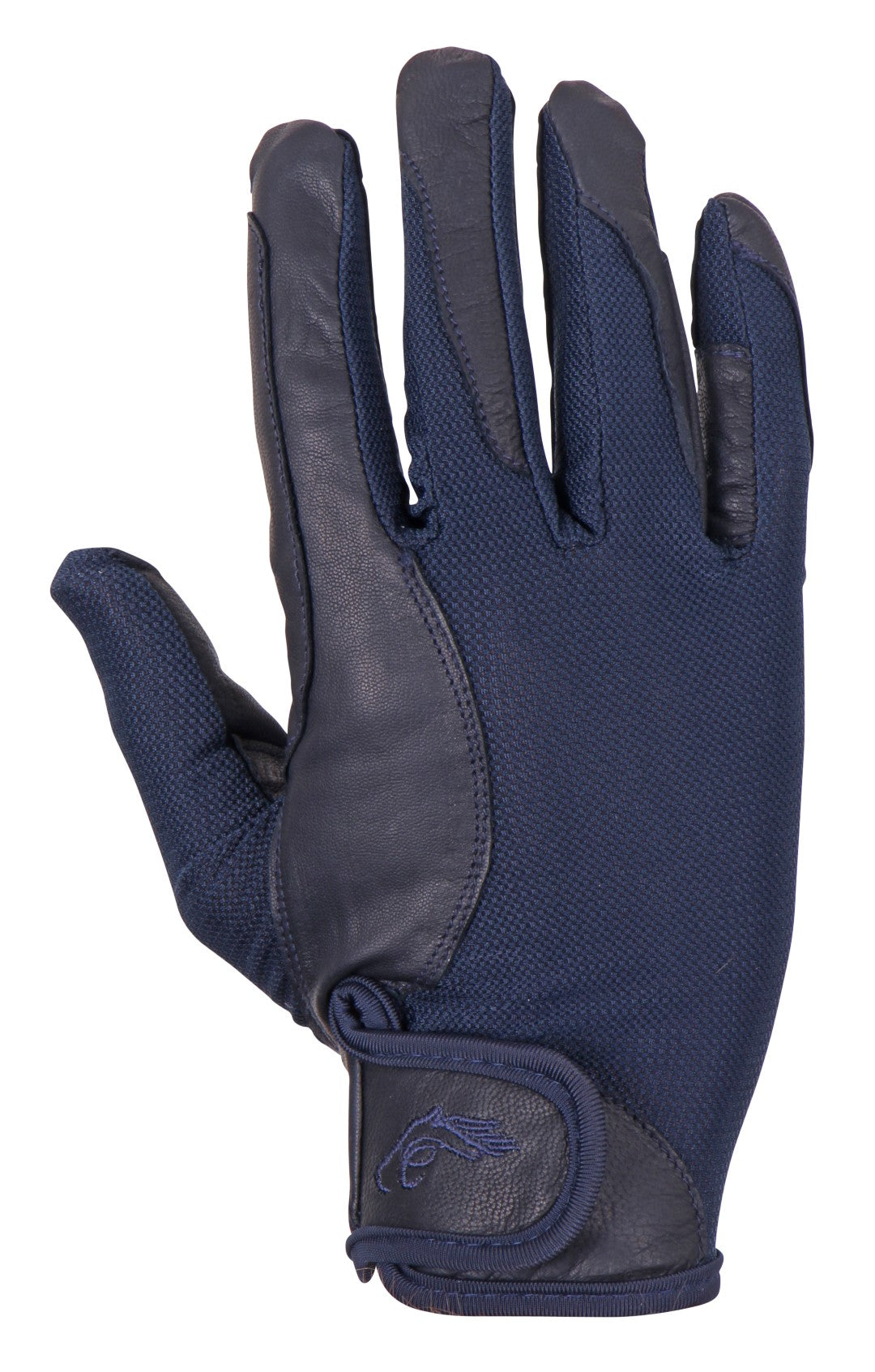 Cavallino Pro Leather Riding Gloves - Navy