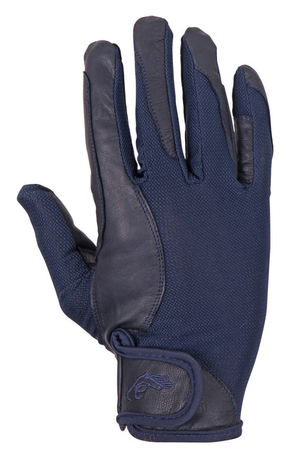 Cavallino Pro Leather Riding Gloves - Navy