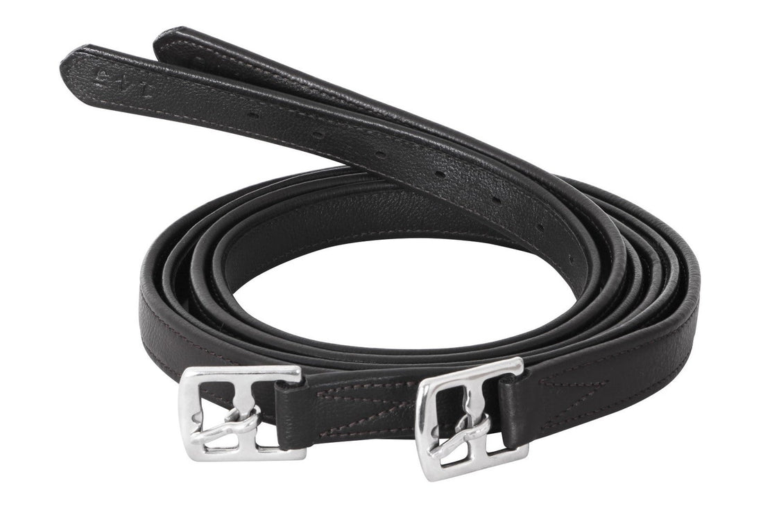 Cavallino Soft Leather Stirrup Leathers - Black