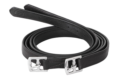 Cavallino Soft Leather Stirrup Leathers - Black