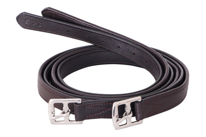 Cavallino Soft Leather Stirrup Leathers - Brown