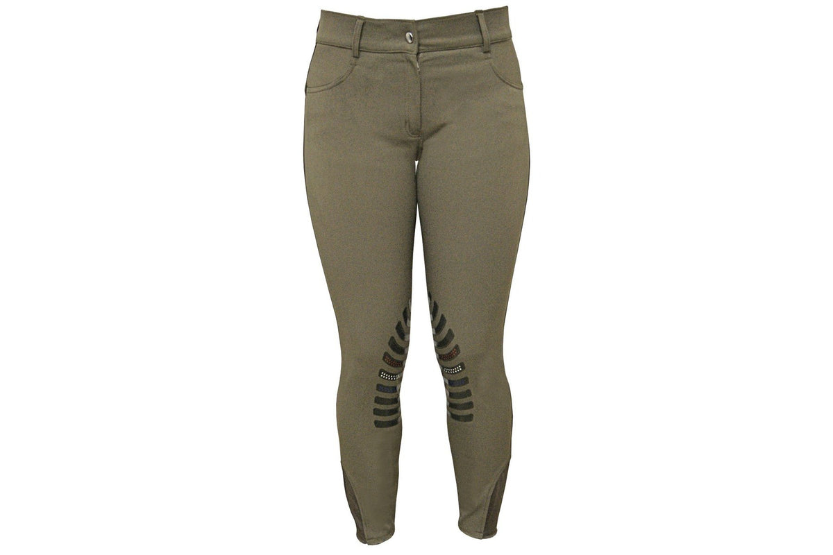 Cavallino Sports Breeches Silicone Knee Grip - Taupe